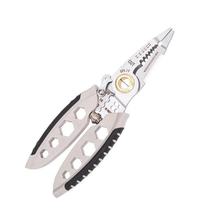 9 in 1 multifunctional electrician pliers 7-inch wire strippers Cable Stripping Crimping Striping External hex wrench Hand tools