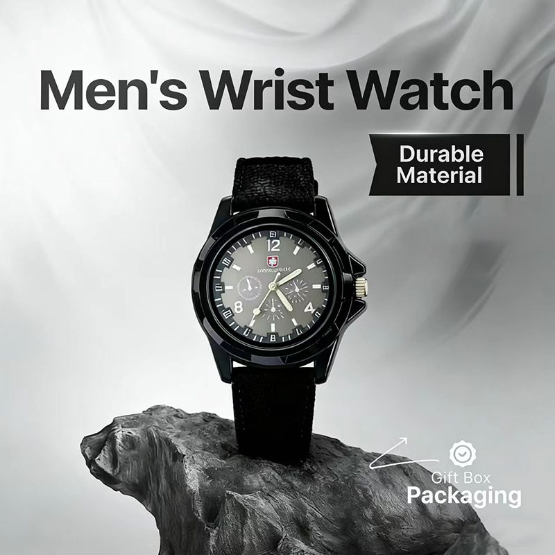 Military Watch Land Air Force Outdoor Sports Watches Army Men's twristwatch Swiss Braided watchband, Braided Wristband Nylon Watch Trend Matching Gifts Party Sports Running