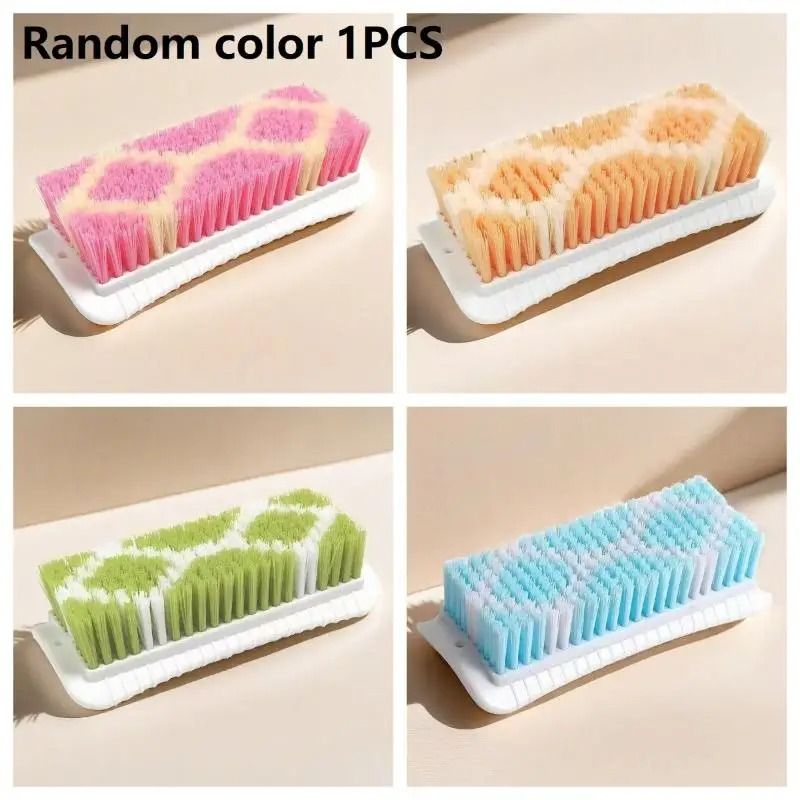 2Pcs Laundry Brush Clothing Cleaning Tools Not Damaging Clothes Anti Slip Grip Hard Bristled Brushes Scrubbing Brush Shoe Brush
