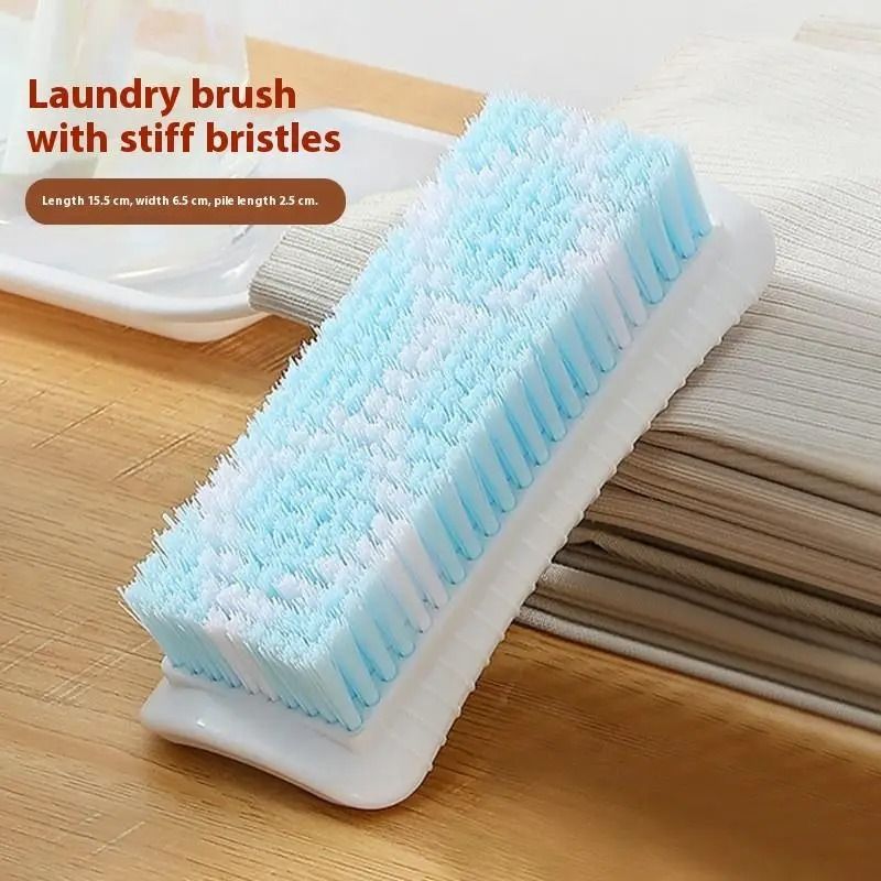 2Pcs Laundry Brush Clothing Cleaning Tools Not Damaging Clothes Anti Slip Grip Hard Bristled Brushes Scrubbing Brush Shoe Brush