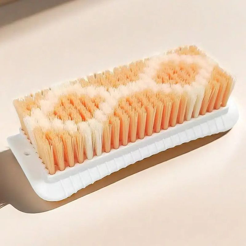 2Pcs Laundry Brush Clothing Cleaning Tools Not Damaging Clothes Anti Slip Grip Hard Bristled Brushes Scrubbing Brush Shoe Brush