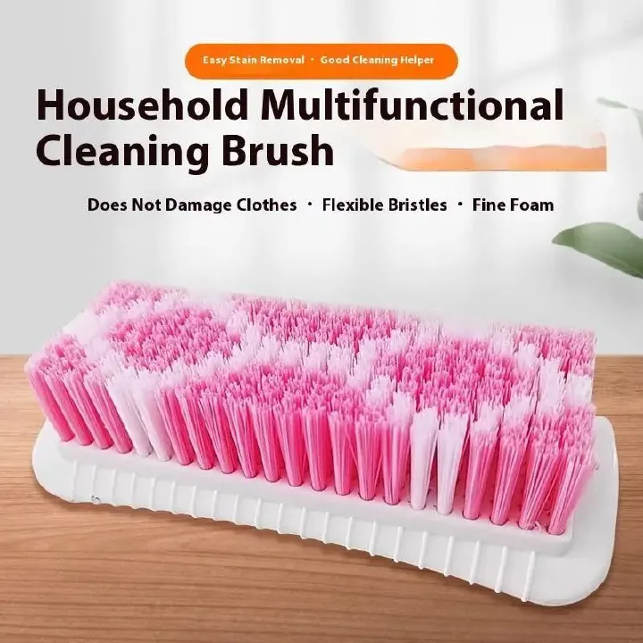 2Pcs Laundry Brush Clothing Cleaning Tools Not Damaging Clothes Anti Slip Grip Hard Bristled Brushes Scrubbing Brush Shoe Brush