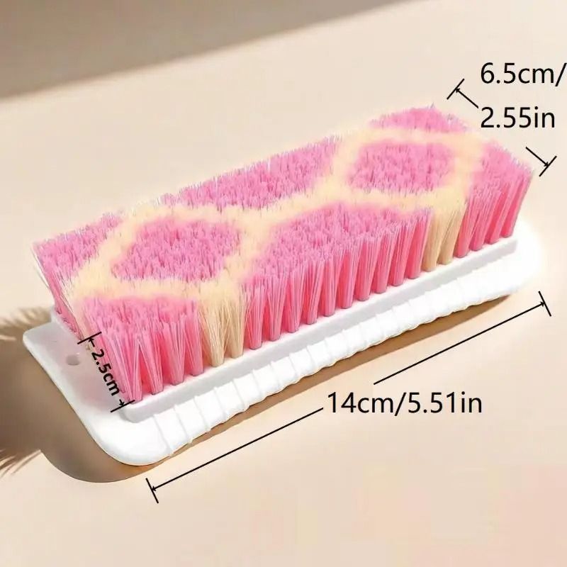 2Pcs Laundry Brush Clothing Cleaning Tools Not Damaging Clothes Anti Slip Grip Hard Bristled Brushes Scrubbing Brush Shoe Brush