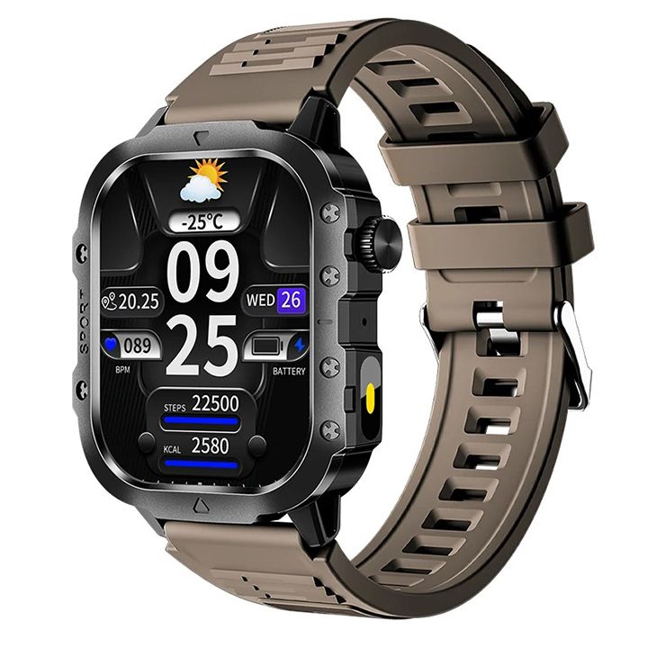 2026 New Smartwatches Military Outdoor Smart Watch Men's GPS Flashlight Voice Bluetooth Call 2.01"HD Touch Screen 3ATM Waterproof Sports Smartwatch GPS Tracking Smartwatch