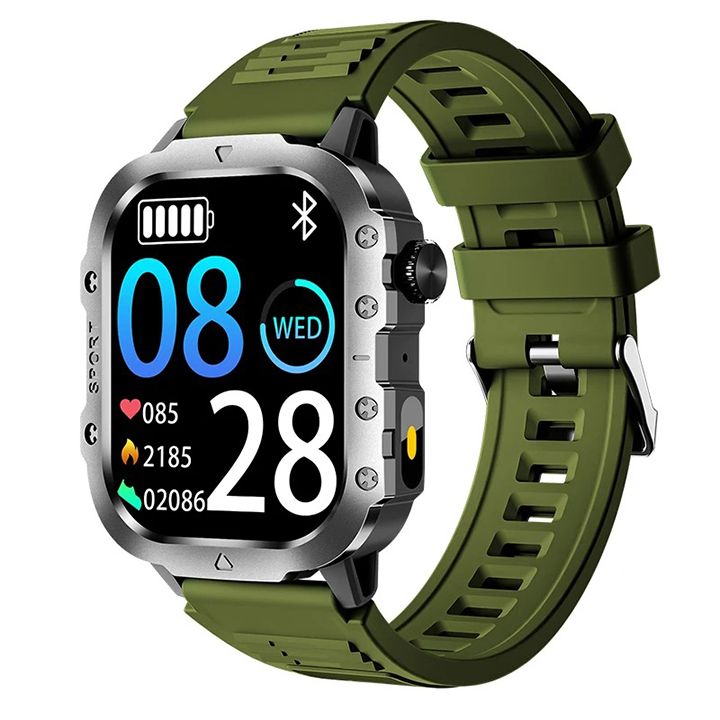 2026 New Smartwatches Military Outdoor Smart Watch Men's GPS Flashlight Voice Bluetooth Call 2.01"HD Touch Screen 3ATM Waterproof Sports Smartwatch GPS Tracking Smartwatch