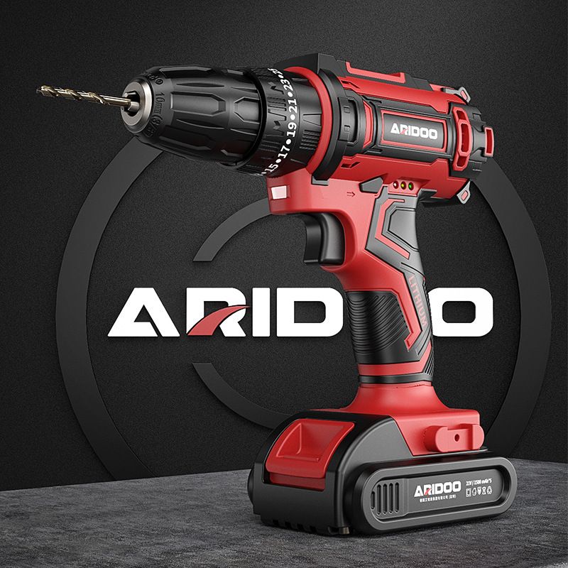 Electric Cordless Drill, 21V Impact Drill Driver Set 48pcs Accessories for Drilling Wood, Metal, Ceramics, Plastic EU plugEU plug