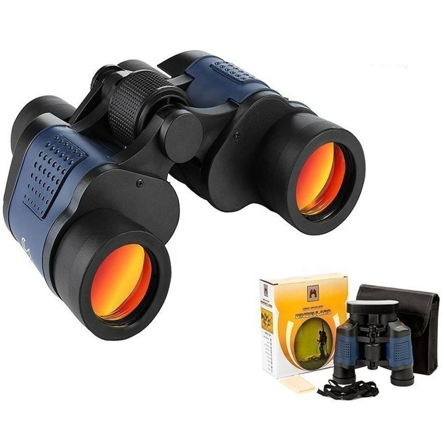 60X60 Binoculars for Adults with Low Light Night Vision, Professional Waterproof High Power Optical Telescope for Stargazing Bird Watching Concerts Football Sightseeing Hunting