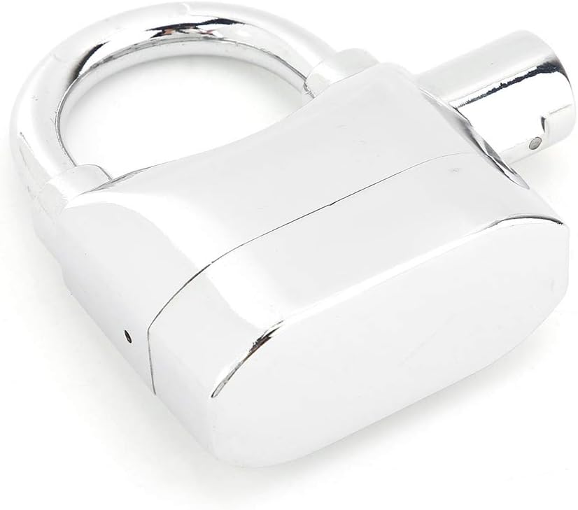 Alarm Lock, Universal Security Anti-Theft Padlock 110db Waterproof Siren Alarm Lock Aluminum Alloy Keyed Padlock for Motorcycle Door Window