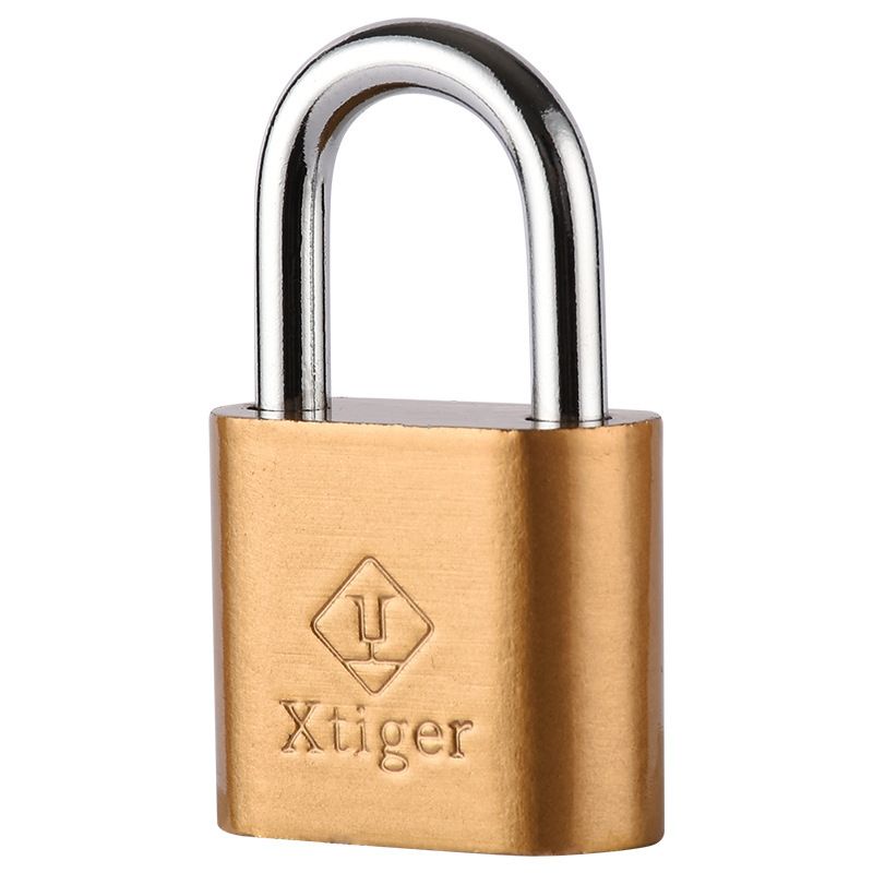 Solid Brass Keyed Padlock, 2 Inch (50mm) Wide Body, 1.7 Inch Shackle Outdoor Waterproof Lock with Keys for Shed, Gate, School Gym Locker, Fence, Hasp Storage