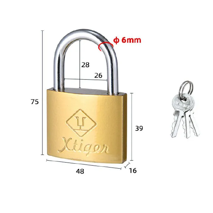 Solid Brass Keyed Padlock, 2 Inch (50mm) Wide Body, 1.7 Inch Shackle Outdoor Waterproof Lock with Keys for Shed, Gate, School Gym Locker, Fence, Hasp Storage
