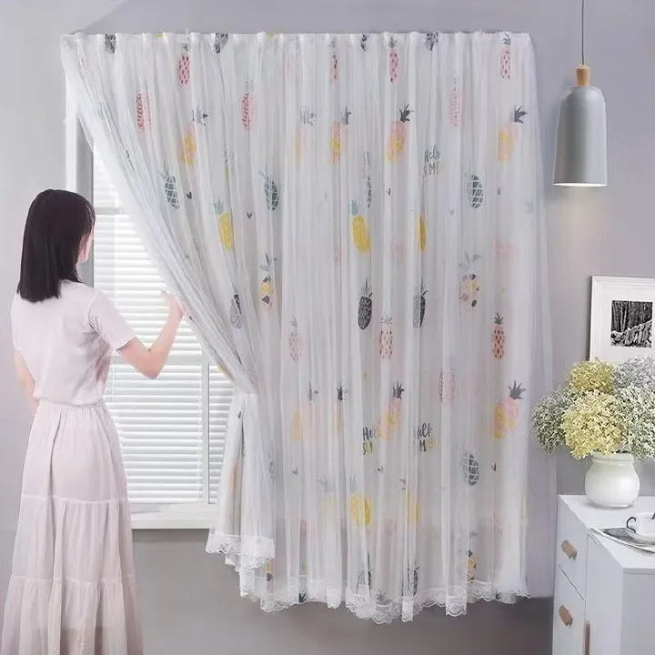 1pcs punch-free Velcro Blackout Curtain For Living Room Bedroom Window Curtains Protective
