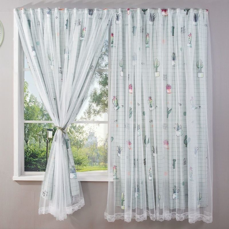 1pcs punch-free Velcro Blackout Curtain For Living Room Bedroom Window Curtains Protective