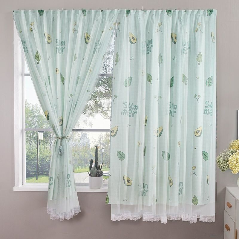 1pcs punch-free Velcro Blackout Curtain For Living Room Bedroom Window Curtains Protective