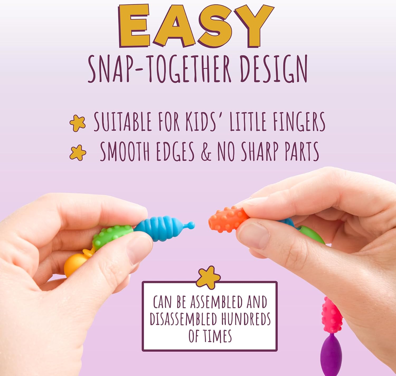 Beads Jewelry Making Kit for Girls,108 Piece Set for Girls Ages 3 and Up,Colorful Snap Beads,Bracelet,Necklaces