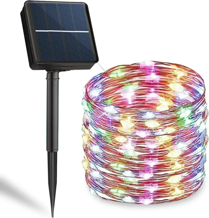 Solar String Lights Outdoor - 300LED Solar Fairy Lights Waterproof 8 Modes, Copper Wire Solar Powered Twinkle Lights for Outside Tree Garden Christmas Wedding Party Decor