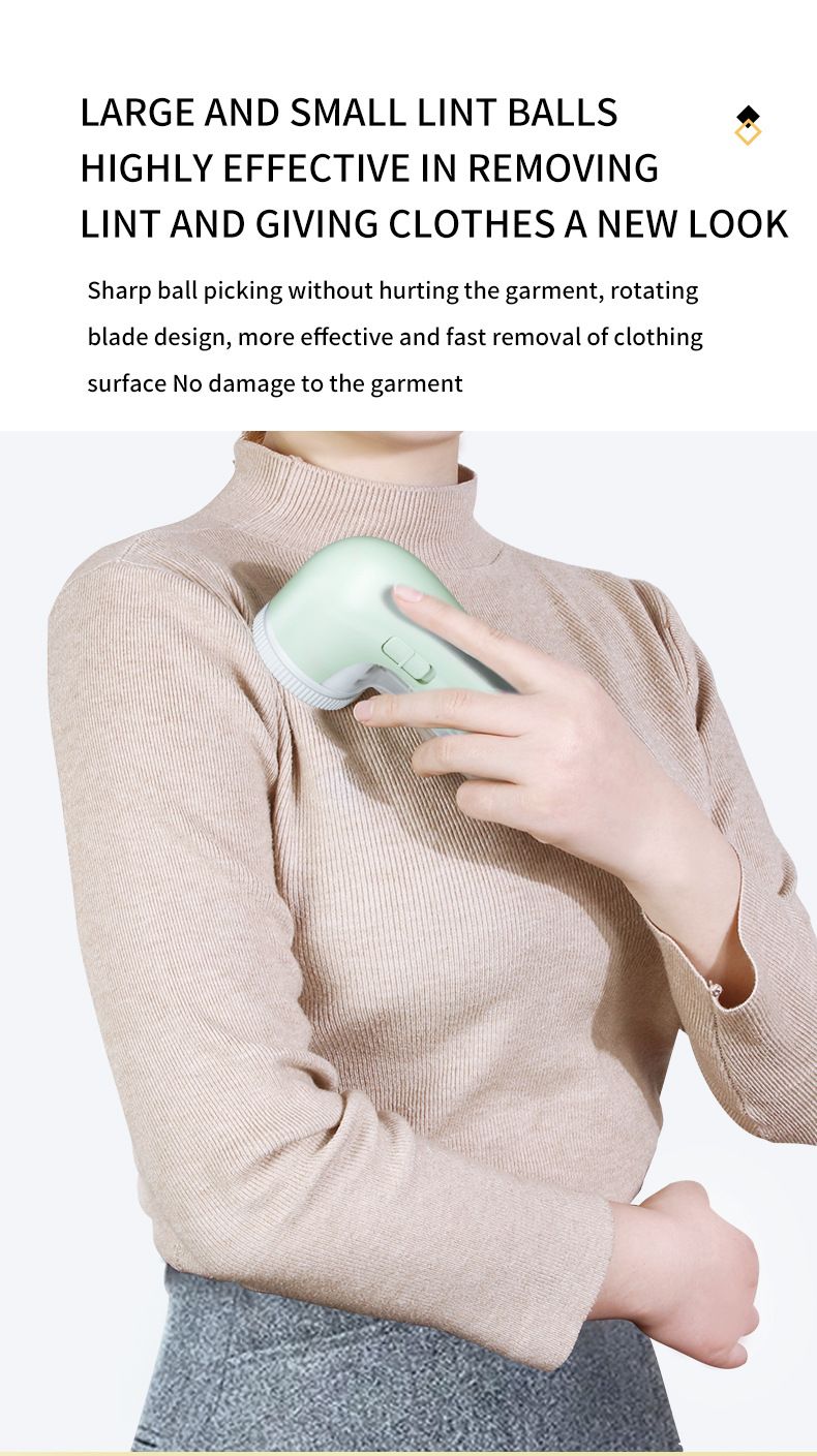 Lint Removal Household Appliances USB Power Lint Remover Clothes Shaver Fabric Shave Fuzz Electric Fluff Portable Brush Blade Professional Fur Ball Trimmer For Sweaters Shirt Dresses Underwear Wool T-
