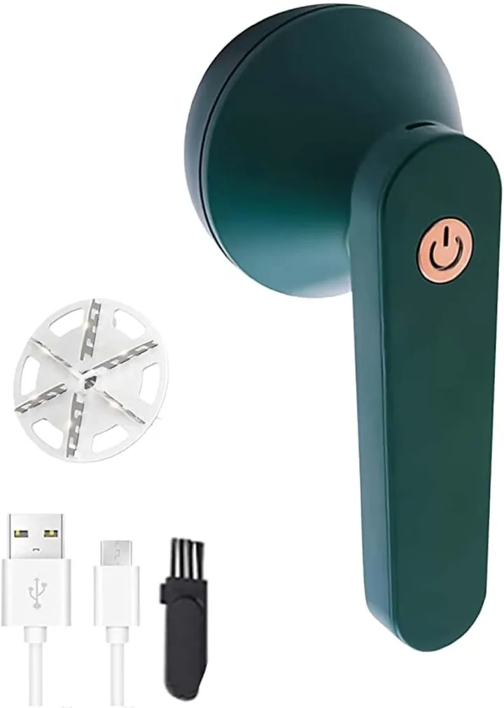 Lint Removal Fabric Shaver USB Rechargeable Lint Remover Electric Lint Shaver for Clothes Furniture Green Lint Remover Clothes Shaver Electric Lint Shaver