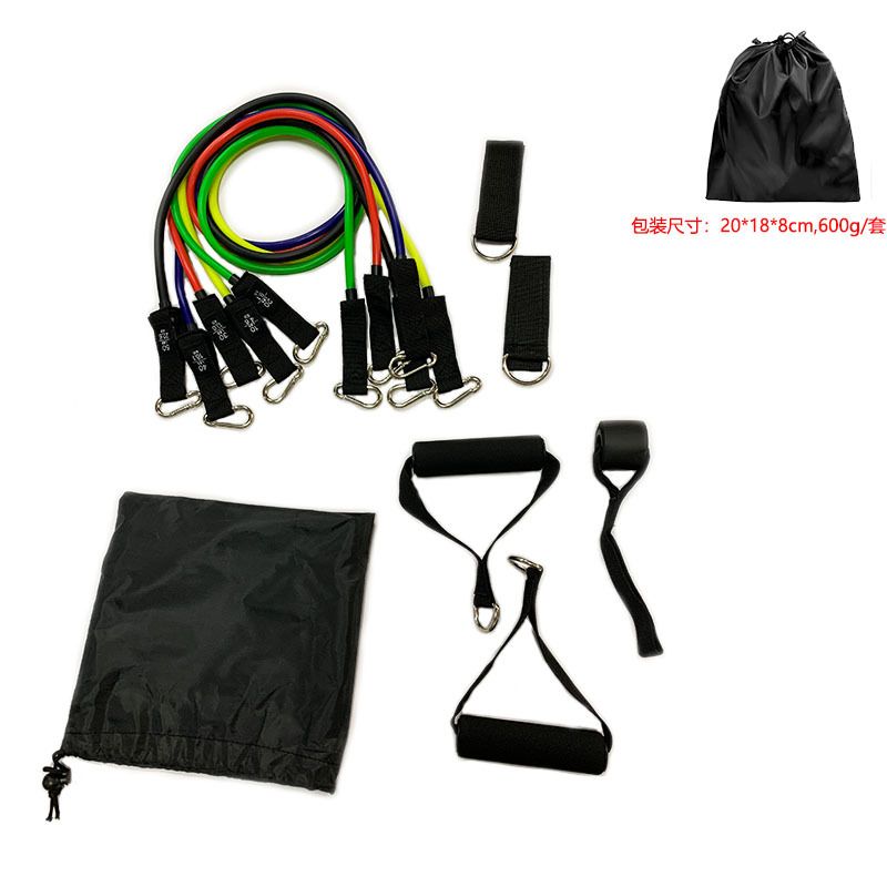 11 Pack Exercise Resistance Bands Set,Including Exercise Tube Bands Home Gym Fitness for Men Women