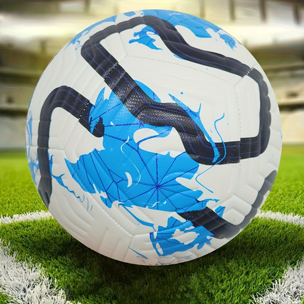 Football Soccer Ball Size 5 for All Age Indoor Outdoor Practicing, PU Official Size Soccer Ball, Soccer Gift for Boys Girls Youth Adults College Team, Ideal with Pump and Carry Net