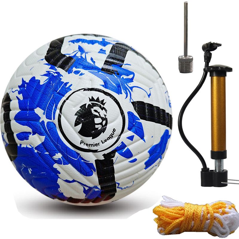Football Soccer Ball Size 5 for All Age Indoor Outdoor Practicing, PU Official Size Soccer Ball, Soccer Gift for Boys Girls Youth Adults College Team, Ideal with Pump and Carry Net