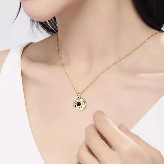 Mens Womens Couple Necklace Pendant Love Heart CZ Puzzle Matching Pendant Necklace Lovers Couples Jewelry Valentine's Gift，Fashion Couple Necklace Jewelry Unisex Lovers Couples Necklaces & Pendants