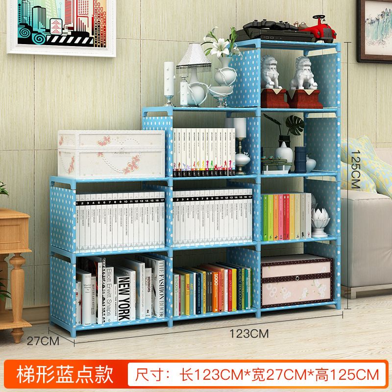 Portable Bookshelf, 9 Cube Closet Storage Organizer Bookcase,Clothes Storage for Living Room Study Room Bedroom