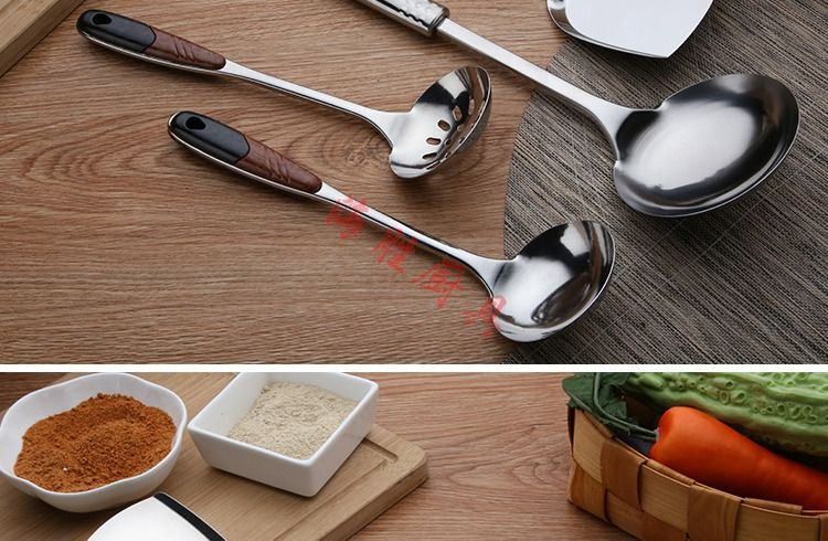 Stainless Steel Kitchen Utensils Set, 4 PCS Metal Cooking Utensils Set for Cooking, Heat Resistant Spatula Set Kitchen Tool Set with Turners, Serving Spoon,