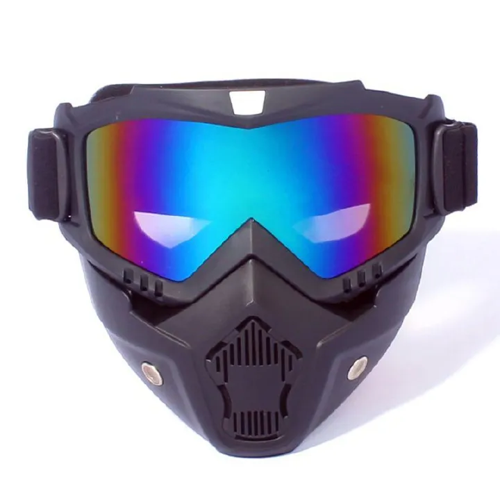 Motorcycle Face Mask Full Face,Dirt Bike Goggles Motocross, ATV, Offroad, Riding Racing Goggles For Men Women