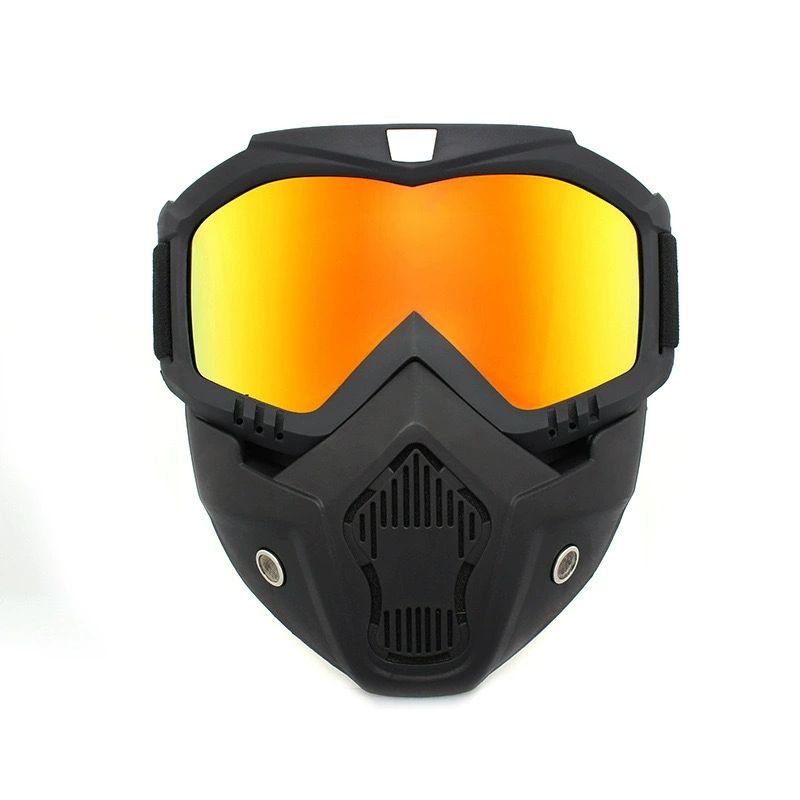 Motorcycle Face Mask Full Face,Dirt Bike Goggles Motocross, ATV, Offroad, Riding Racing Goggles transparent For Men Women