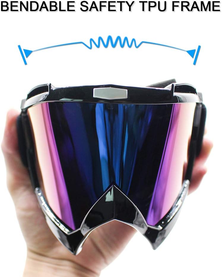 Dirt Bike ATV Goggles Motorcycle Goggles for Men Women Youth Motocross Riding Goggles Windproof Dustproof