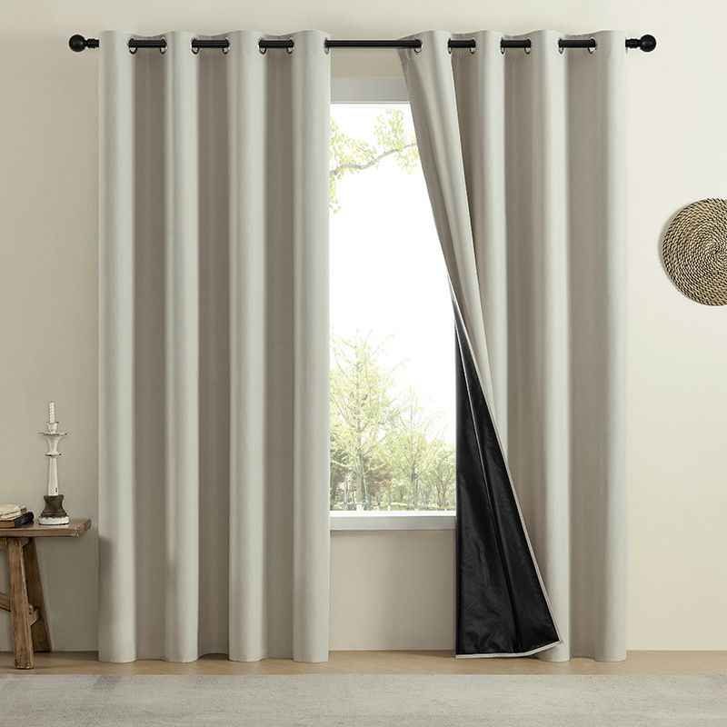 2pcs 100*250cm Blackout Room Darkening Thermal Insulated Curtains with Grommets for Bedroom Living Room Curtains Inches Long 2 Panels Home Decor