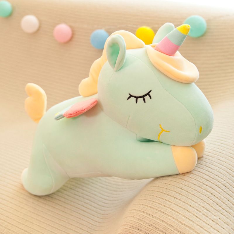 30cm Unicorn Pillow Plush Giant Stuffed Animal Cuddly Toy Hugging Pillow for Girls Boys and Adults Gift for Birthday Anniversary