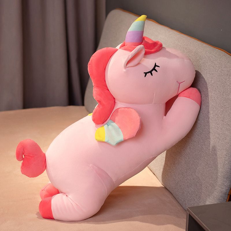 30cm Unicorn Pillow Plush Giant Stuffed Animal Cuddly Toy Hugging Pillow for Girls Boys and Adults Gift for Birthday Anniversary