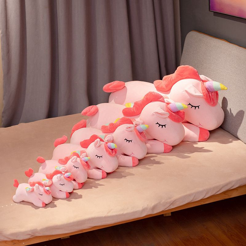 30cm Unicorn Pillow Plush Giant Stuffed Animal Cuddly Toy Hugging Pillow for Girls Boys and Adults Gift for Birthday Anniversary