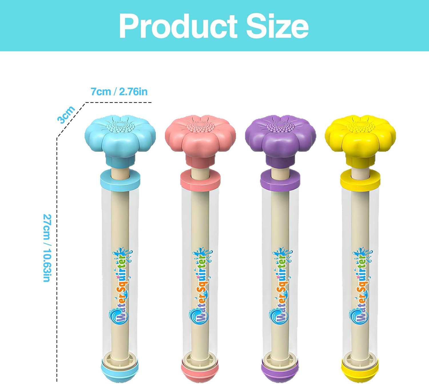 1pcs Firework Water Gun, Waterguns Kids, Romantic Firework Style Water Spray Toy for Couples, High Pressure Pull-Out Sprinkler Spray Toys for Bathing Pool Family Friends Interactive Pool Game