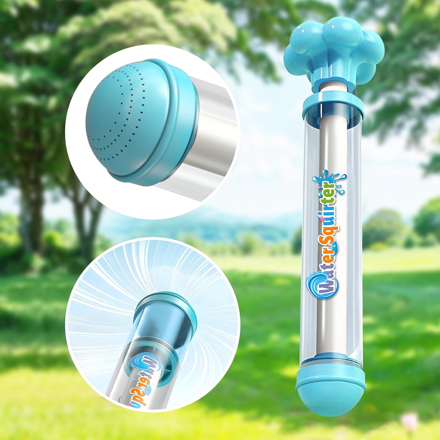1pcs Firework Water Gun, Waterguns Kids, Romantic Firework Style Water Spray Toy for Couples, High Pressure Pull-Out Sprinkler Spray Toys for Bathing Pool Family Friends Interactive Pool Game