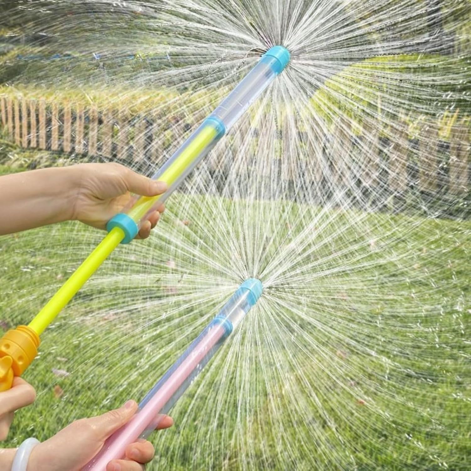 1pcs Firework Water Gun, Waterguns Kids, Romantic Firework Style Water Spray Toy for Couples, High Pressure Pull-Out Sprinkler Spray Toys for Bathing Pool Family Friends Interactive Pool Game