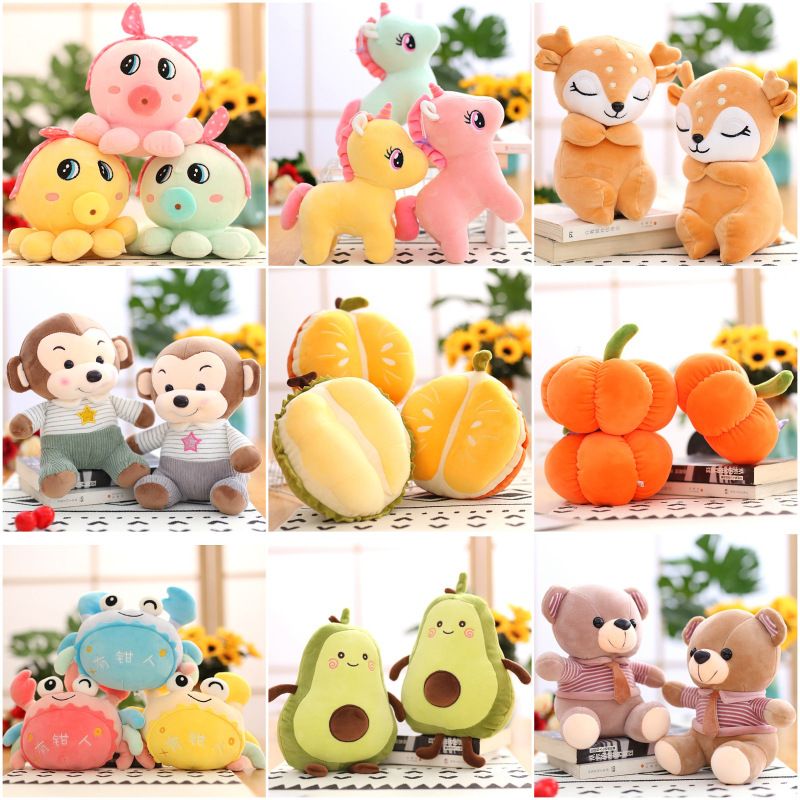 Plush Toy Soft Stuffed Cartoon Throw Pillow Animal Cute Toy Pet Kitty Soft Anime Plush for Home Decoration Children's Birthday