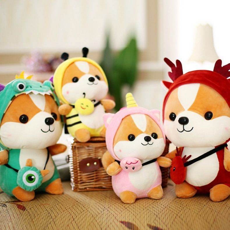 Plush Toy Soft Stuffed Cartoon Throw Pillow Animal Cute Toy Pet Kitty Soft Anime Plush for Home Decoration Children's Birthday