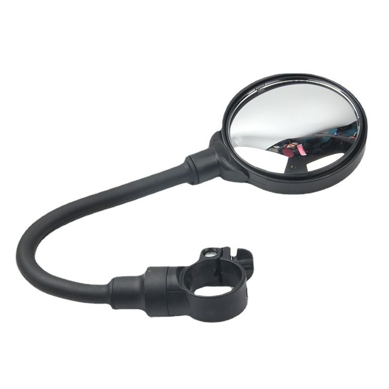 360 Degree Rotating Wide Angle Bicycle Mirrors Acrylic Convex Safety Mirrors for Handlebar 22-30mm Accessories for All Bikes, Motorcycles