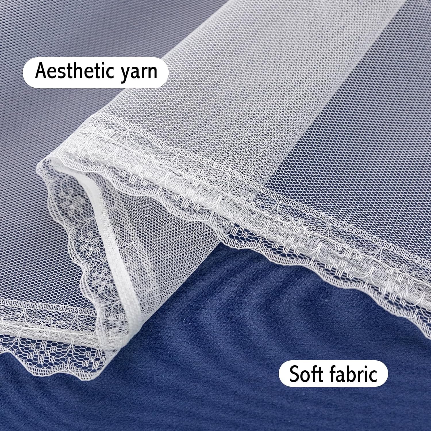 2pcs 150*250cm Decor Sheer Grommet Curtains Panel with Insulated Blackout Lining, Room Darkening Window Curtain Set