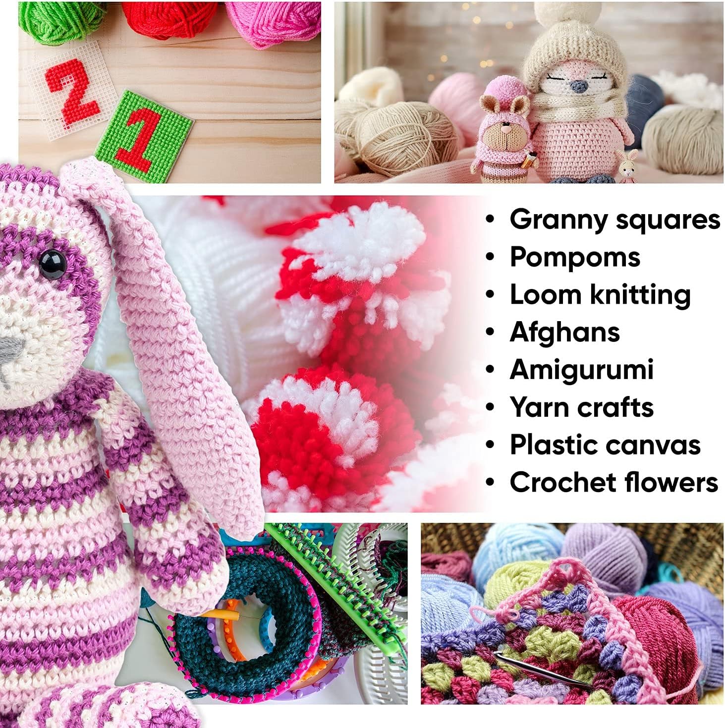 24 Pcs 4 Ply Combed Milk Cotton Yarn Crochet Yarn Acrylic Yarn Knitting Wool 24Pcs x 25g Crochet Kits for Beginners Adults Wool for Crochet Knitting and Crafts Multi-Color