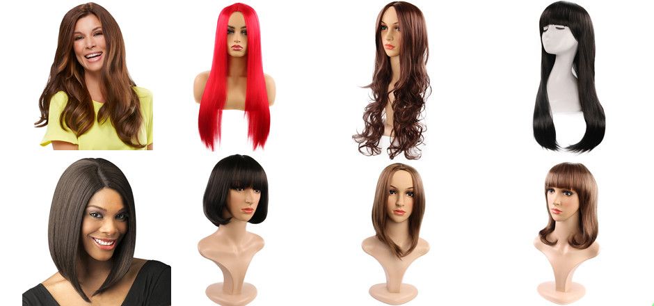 YW-RM1396-Black wave long curly hair, high-temperature silk headband with rose mesh, popular wig for women in Europe and America