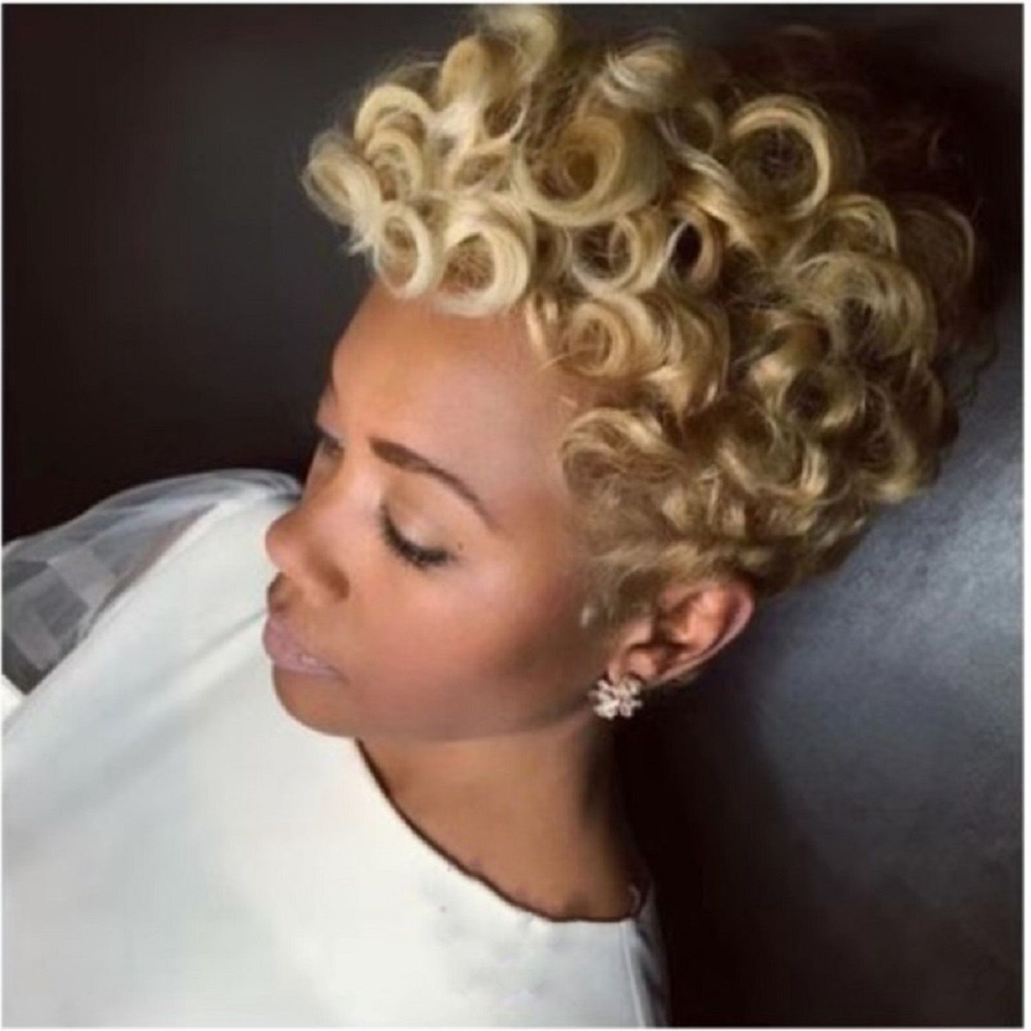 YW-WIG-301-Christmas gift hot sale fashion wig african short curly synthetic braid hair
