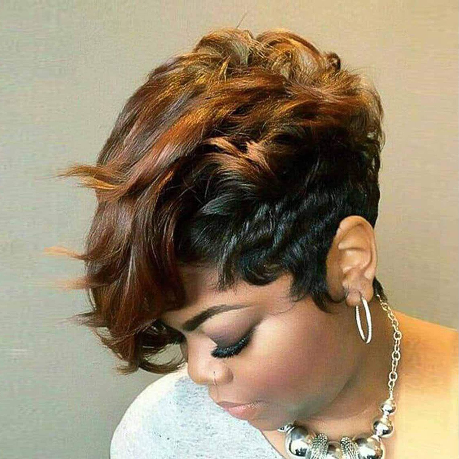 YW-WIG-301-Christmas gift hot sale fashion wig african short curly synthetic braid hair