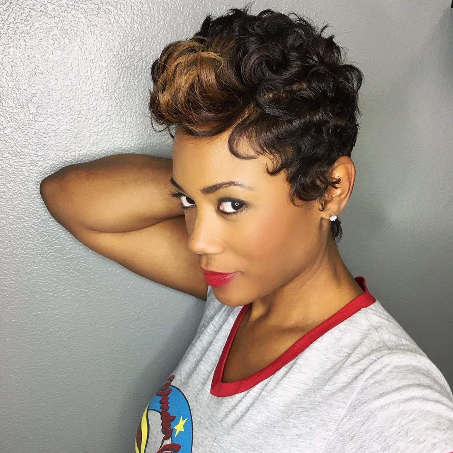 YW-WIG-301-Christmas gift hot sale fashion wig african short curly synthetic braid hair