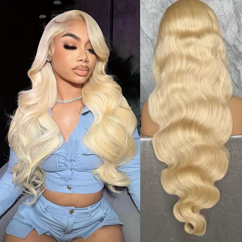 HX-M1402-Hot selling European and American fashionable women's wigs, gold lace synthetic headbands with long curly hair