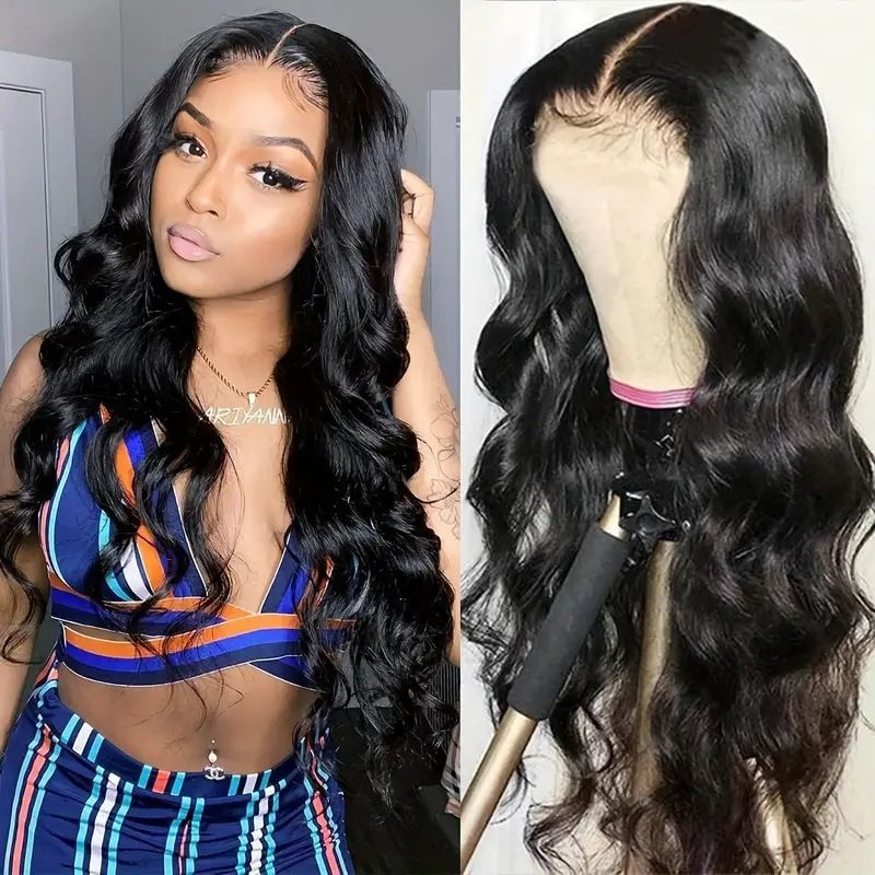 HX-M1504-Brown gradient gold front lace large wavy curly rose net synthetic headband, European and American fashionable women's wig