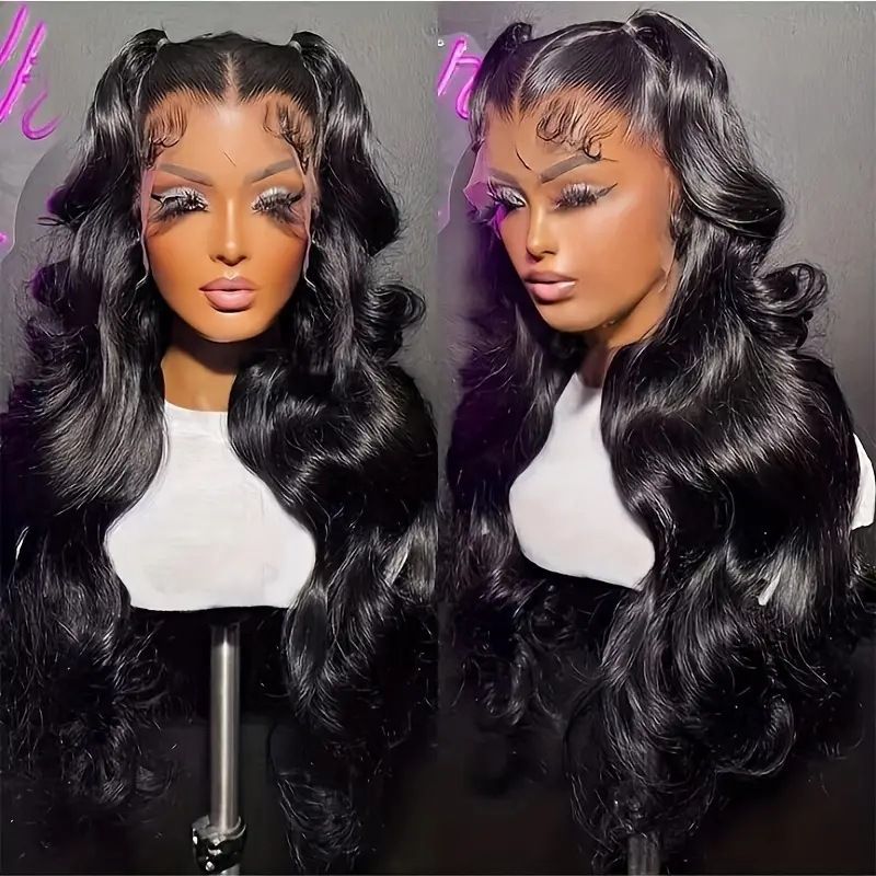 HX-M1604-Front lace women's fashionable wig, hot selling in Europe and America, big wave curly hair, synthetic headband