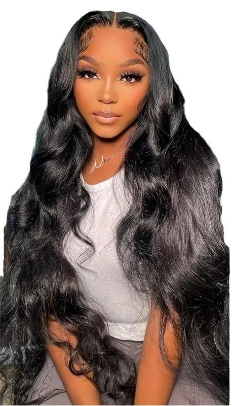 HX-M1604-Front lace women's fashionable wig, hot selling in Europe and America, big wave curly hair, synthetic headband